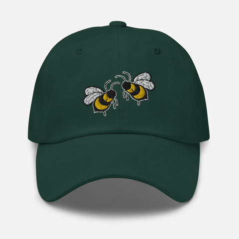 Bee-Mine-Embroidered-Dad-Hat-Spruce-Front-View