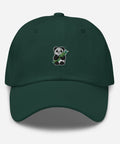 Panda-Embroidered-Dad-Hat-Spruce-Front-View