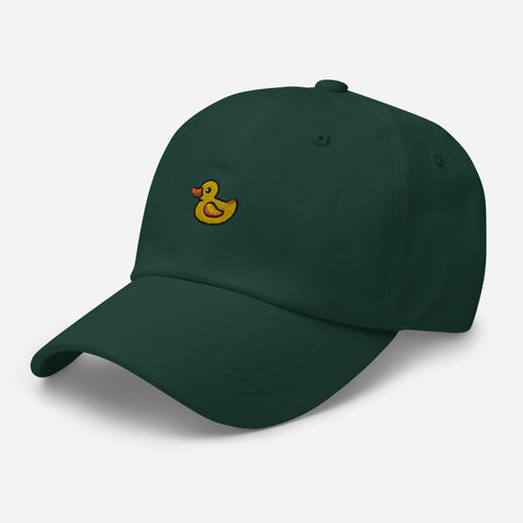 Rubber-Duck-Embroidered-Dad-Hat-Spruce-Left-Front-View