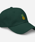 Pineapple-Embroidered-Dad-Hat-Spruce-Right-Front-View