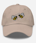 Bee-Mine-Embroidered-Dad-Hat-Stone-Front-View
