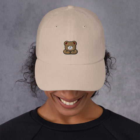 Brown Bear Embroidered Dad Hat