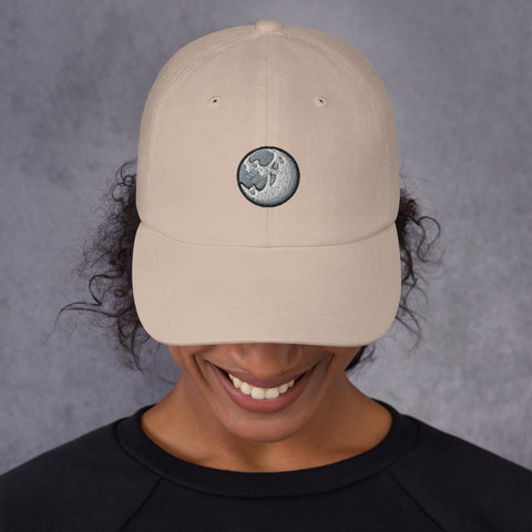 Full Moon Embroidered Dad Hat