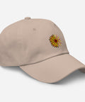 Sunflower-Embroidered-Dad-Hat-Stone-Right-Front-View