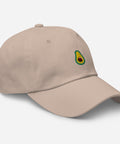 Avocado-Embroidered-Dad-Hat-Stone-Right-Front-View