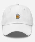 Beer-Mug-Embroidered-Dad-Hat-White-Front-View