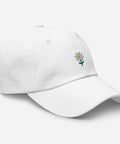 Daisy-Embroidered-Dad-Hat-White-Right-Front-View