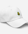 Avocado-Embroidered-Dad-Hat-White-Right-Front-View