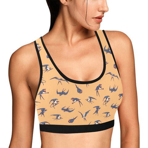 Sparrow-Womens-Bralette-Yellow-Model-Side-View