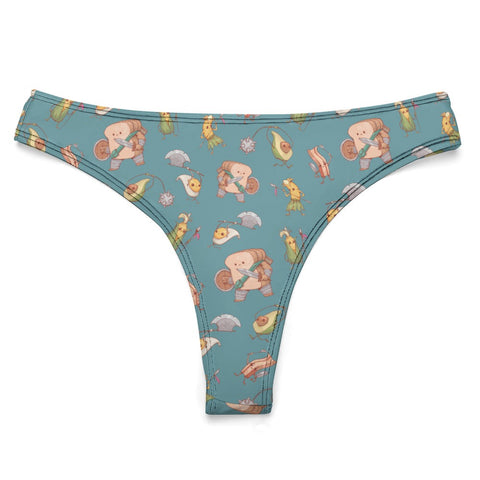 Food Fight Women's Thong