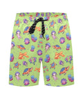 Sea-Life-Mens-Swim-Trunks-Lime-Green-Front-View