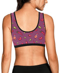 Spicy-Womens-Bralette-Magenta-Model-Back-View
