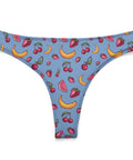 Fruit-Punch-Women's-Thong-Cornflower-Blue-Product-Front-View