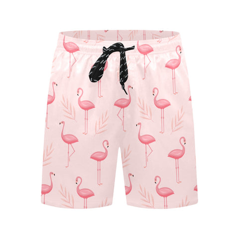 Flamingo-Men's-Swim-Trunks-MistyRose-Front-View