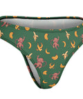 Baby-Monkey-Women's-Thong-Green-Product-Side-View