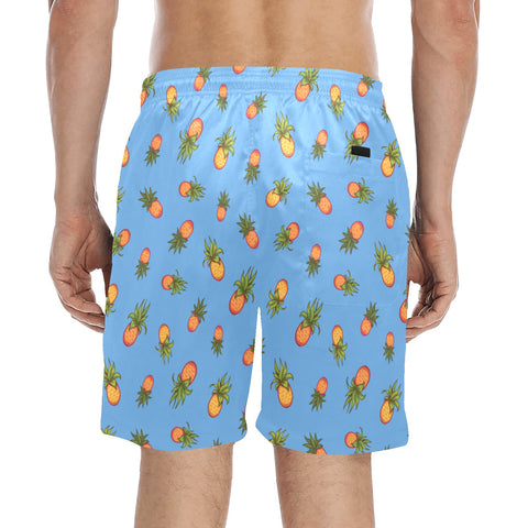 Pineapple-Mens-Swim-Trunks-Sky-Blue-Model-Back-View