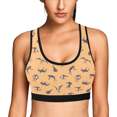 Sparrow-Womens-Bralette-Yellow-Model-Front-View