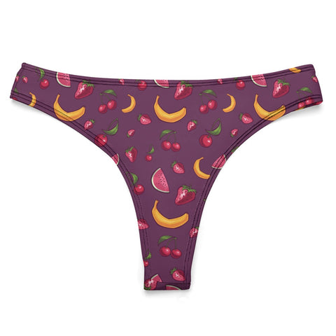 Fruit-Punch-Women's-Thong-Purple-Product-Front-View