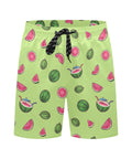 Watermelon-Mens-Swim-Trunks-Lime-Green-Front-View
