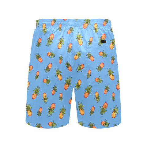 Pineapple-Mens-Swim-Trunks-Sky-Blue-Back-View