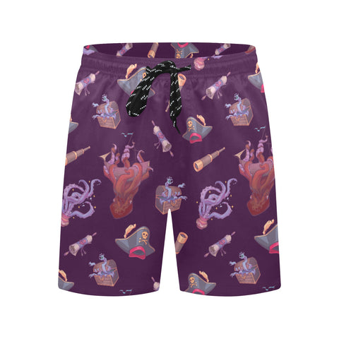 Shiver-Me-Timbers-Men's-Swim-Trunks-Plum-Front-View