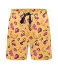 Fruit-Punch-Mens-Swim-Trunks-Yellow-Front-View