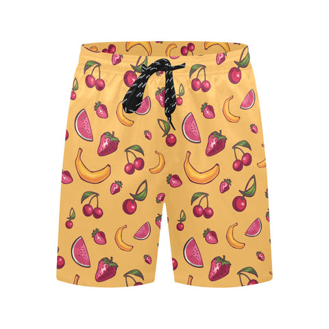 Fruit-Punch-Mens-Swim-Trunks-Yellow-Front-View