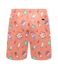 Banana-Split-Men's-Swim-Trunks-Peach-Back-View