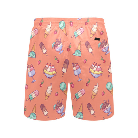 Banana-Split-Men's-Swim-Trunks-Peach-Back-View