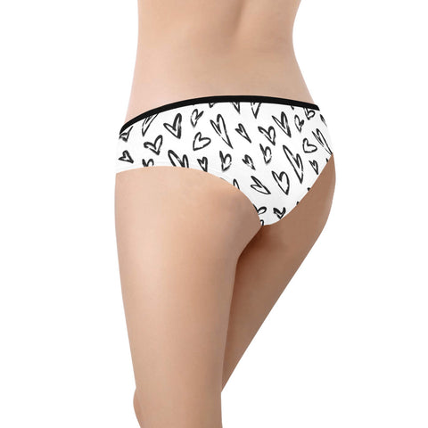 Crazy Hearts Women's Hipster Underwear