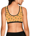 Pineapple-Womens-Bralette-Orange-Model-Back-View