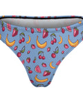 Fruit-Punch-Women's-Thong-Cornflower-Blue-Product-Back-View