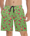 Spicy-Mens-Swim-Trunks-Light-Green-Model-Front-View