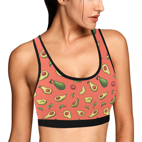 Happy-Avocado-Womens-Bralette-Orange-Model-Side-View