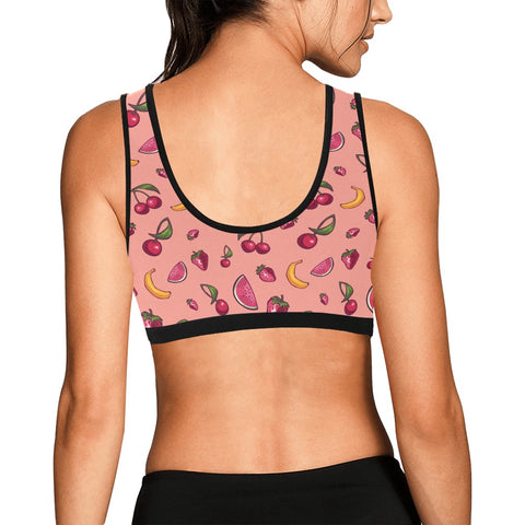 Fruit-Punch-Womens-Bralette-Coral-Model-Back-View