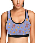 Baby-Monkey-Womens-Bralette-Cornflower-Blue-Model-Front-View