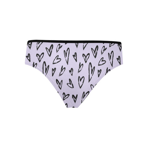 Crazy Hearts Women's Hipster Underwear