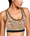 Country-Women's-Bralette-Brown-Model-Side-View