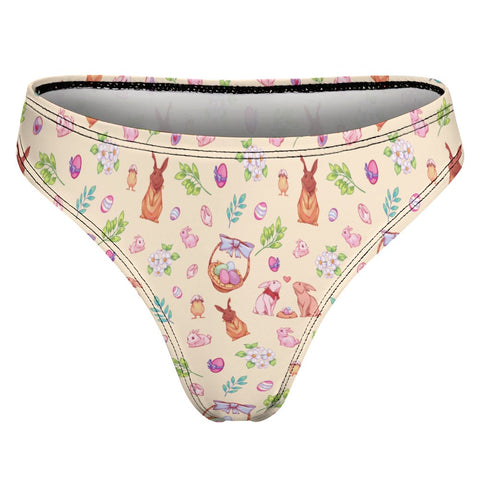 Easter-Womens-Thong-Pastel-Yellow-Product-Back-View