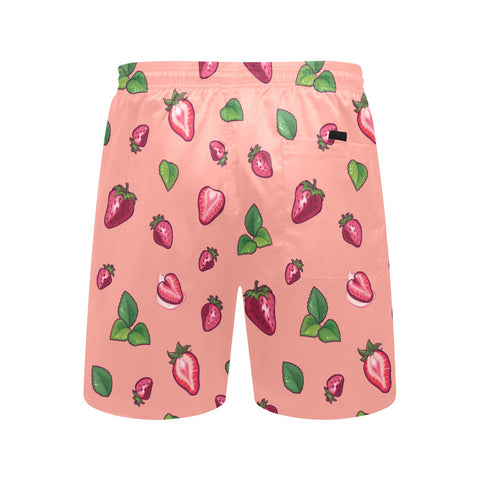 Strawberry-Mens-Swim-Trunks-Coral-Back-View