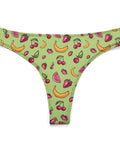 Fruit-Punch-Women's-Thong-Lime-Green-Product-Front-View