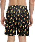 Pineapple-Mens-Swim-Trunks-Black-Model-Back-View
