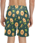 Sunflower-Men's-Swim-Trunks-Dark-Green-Model-Back-View
