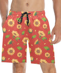 Sunflower-Men's-Swim-Trunks-Dark-Orange-Model-Front-View