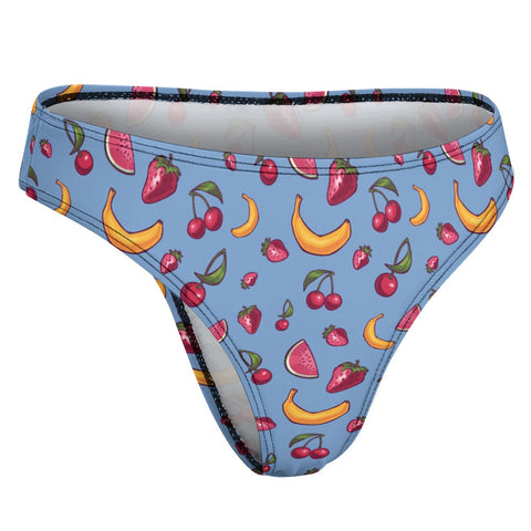 Fruit-Punch-Women's-Thong-Cornflower-Blue-Product-Side-View