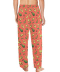 Happy-Avocado-Mens-Pajama-Orange-Model-Back-View