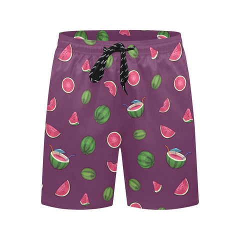 Watermelon-Mens-Swim-Trunks-Peach-Front-View
