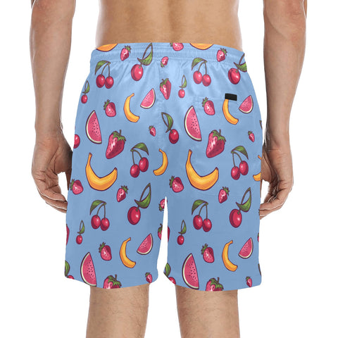 Fruit-Punch-Mens-Swim-Trunks-Cornflower-Blue-Model-Back-View