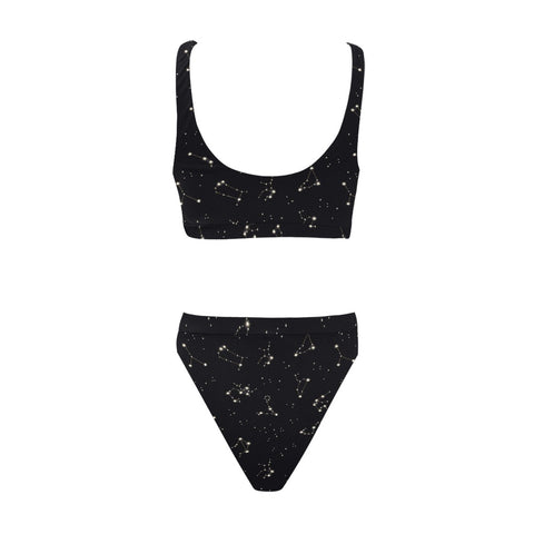 Astrology-Womens-Bikini-Set-Black-Back-View