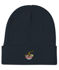 Ramen-Bowl-Embroidered-Beanie-Navy-Front-View